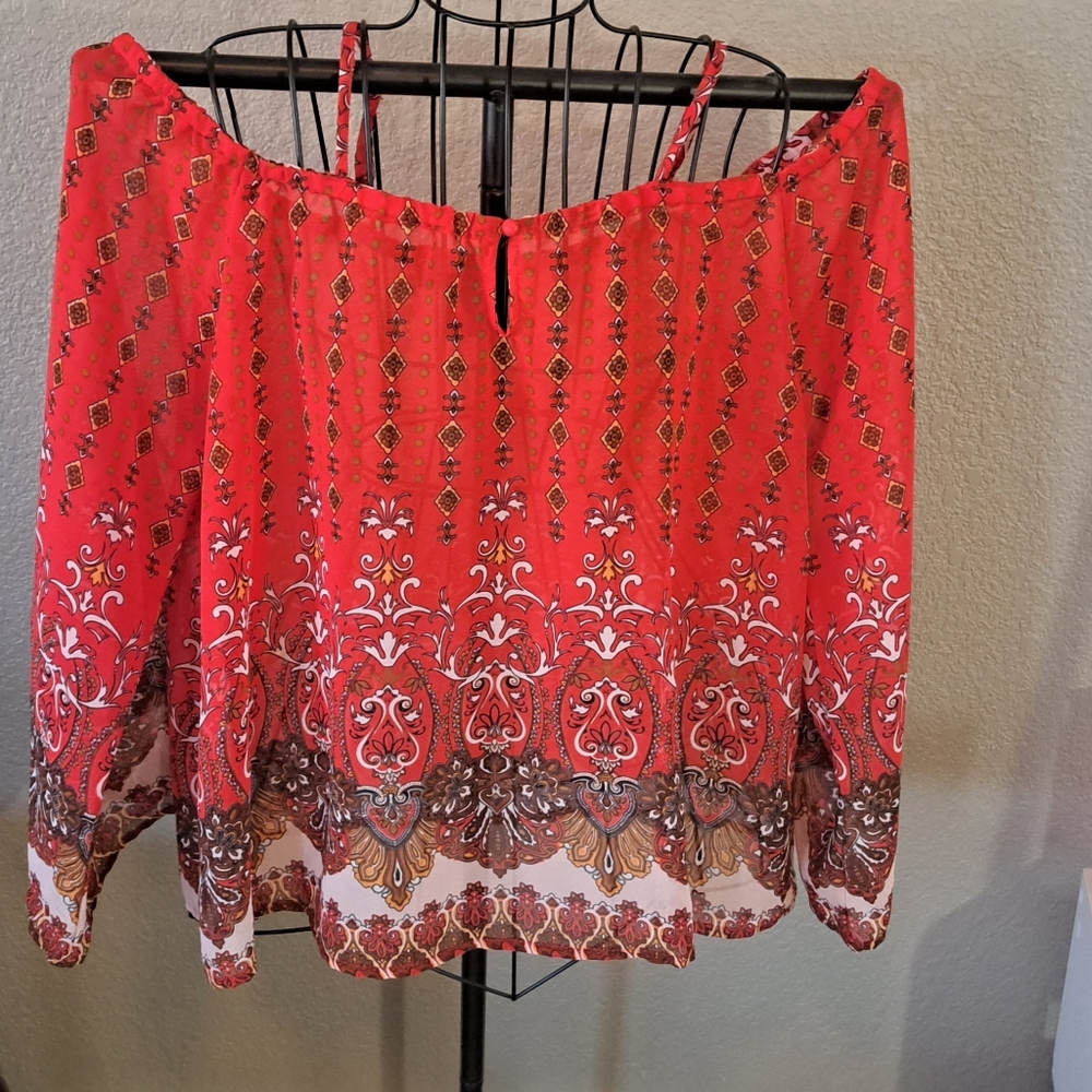 Beautiful sheer blouse.